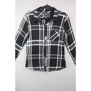 Rails Button Down Long Sleeve Plaid Top-Size Small